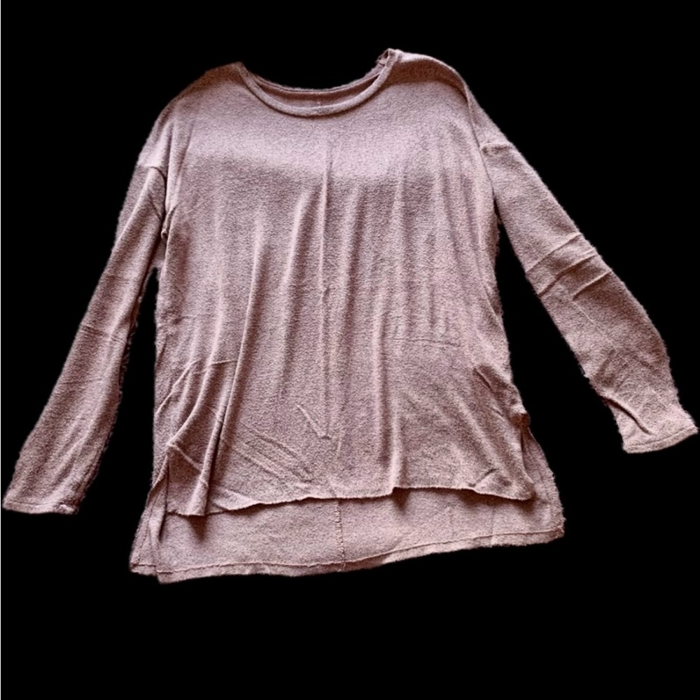 American Eagle SOFT & sexy sweater, side splits, large, pink black blend